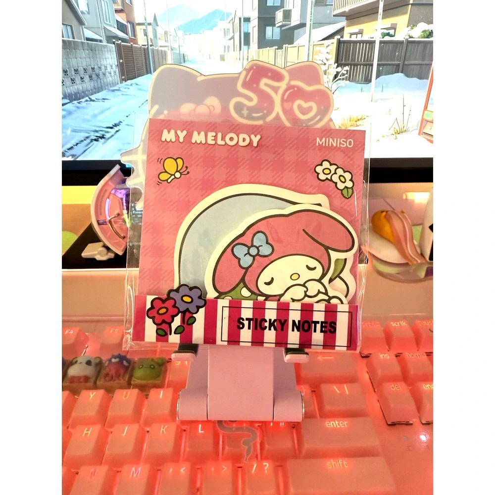 My Melody Sticky Notes Set 2 Designs 20 Sheets Kawaii Stationery 2024 Sanrio